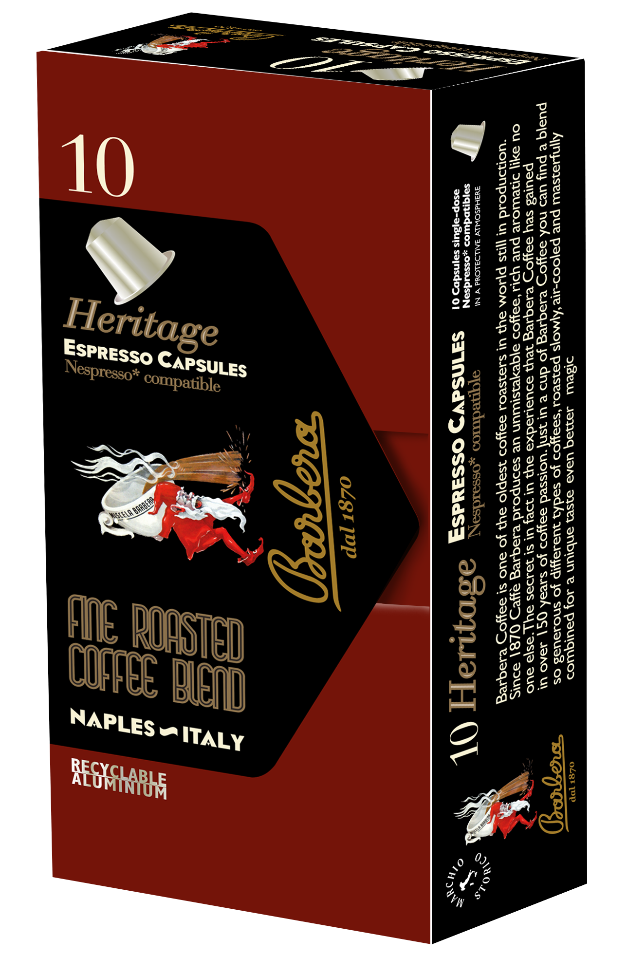 Barbera Heritage Cápsulas Compatibles con Nespresso®*