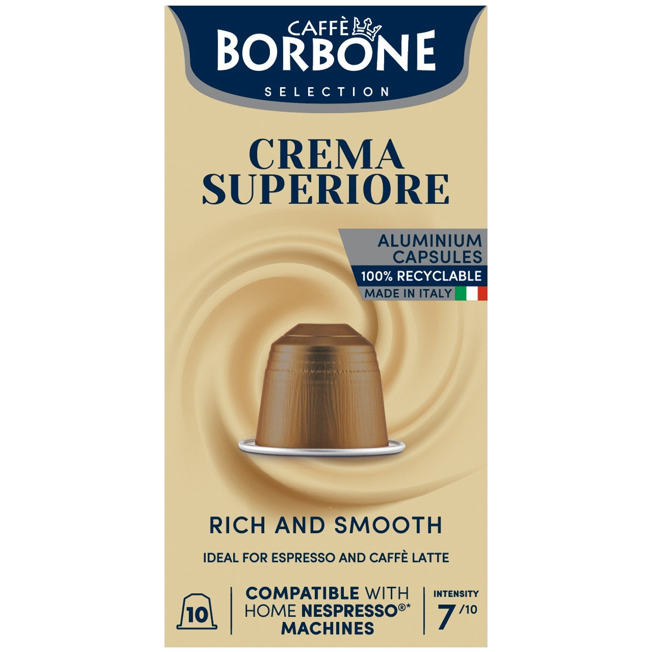 Borbón Nespresso® cápsulas Crema Superiore