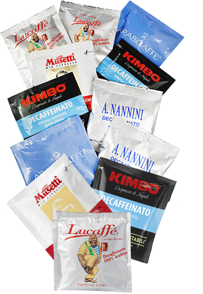 Juego de muestra de monodosis ESE para espresso descafeinado