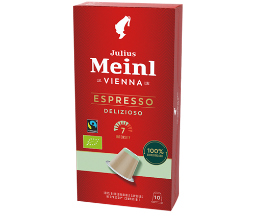 Julius Meinl Delizioso - Cápsulas BIO Fairtrade compatibles con Nespresso®*