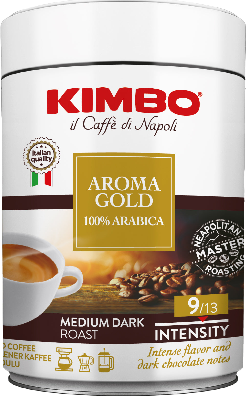 Café Molido Kimbo 100% Arábica