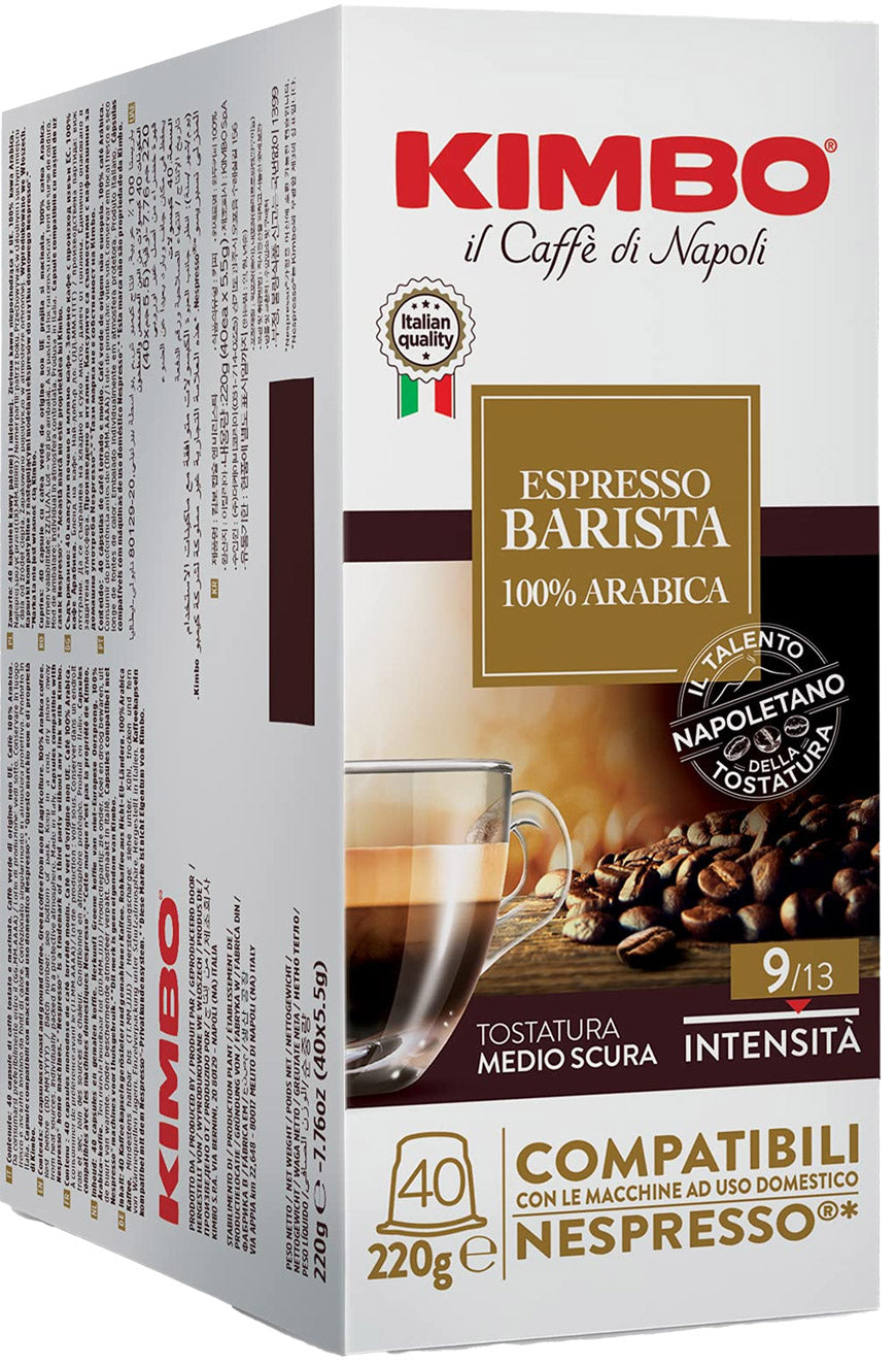 Cápsulas compatibles Kimbo Barista Nespresso®*