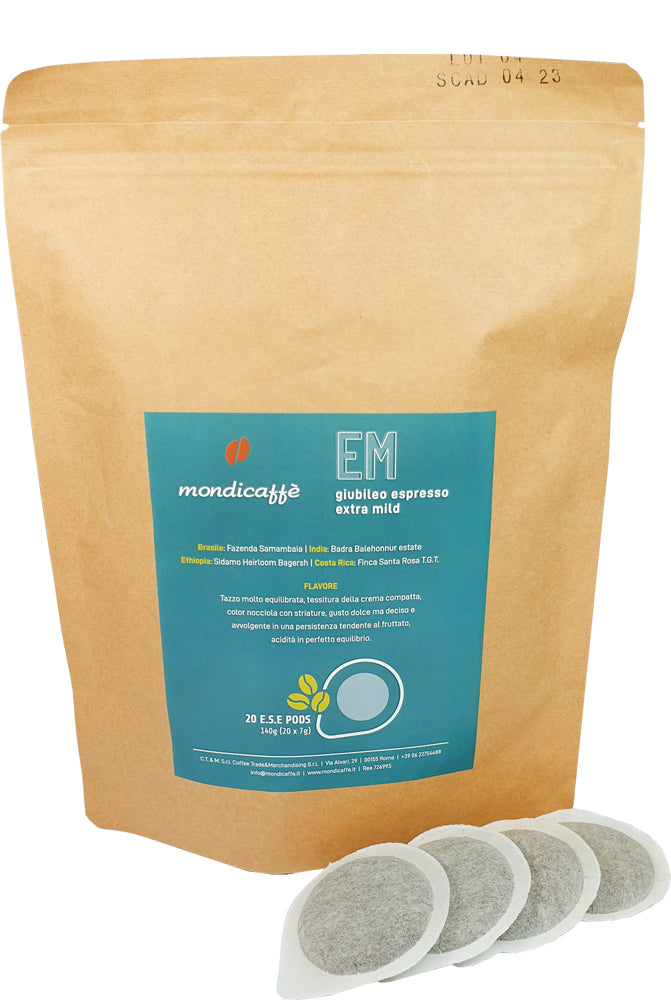 Compresas Mondicaffè EM Giubileo ESE sin embalaje