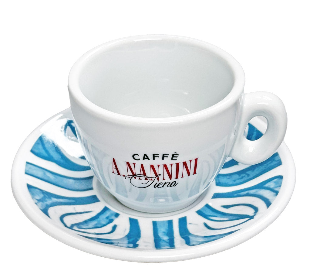 Taza de capuchino azul - Caffè Nannini
