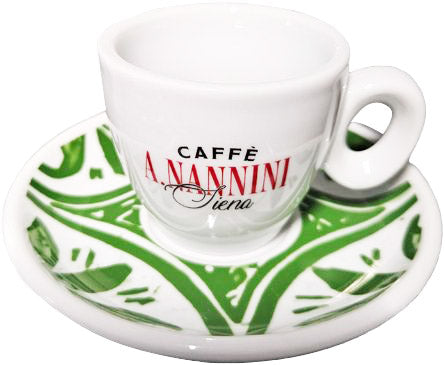 Taza de capuchino verde - Caffè Nannini