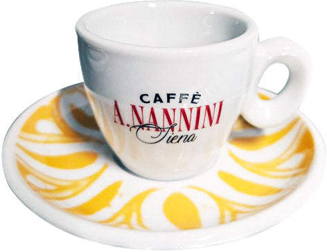 Taza de capuchino amarilla - Caffè Nannini