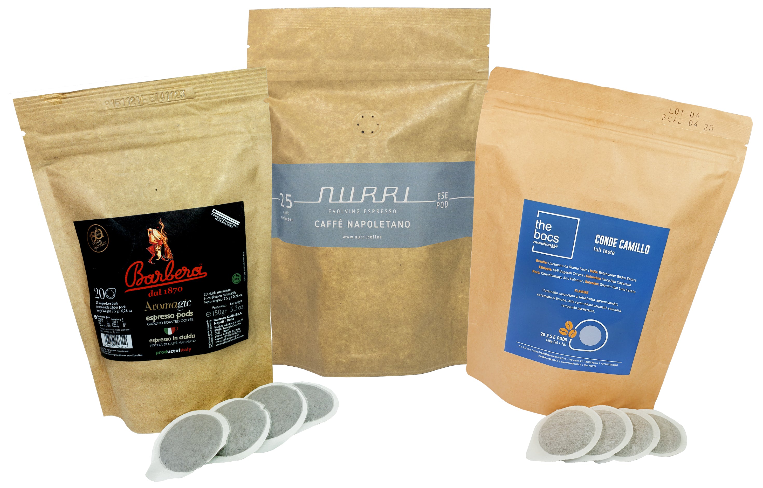 Juego de muestra de electrodos ESE sin empaquetar - Napoletano