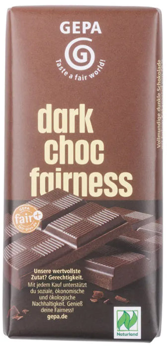 Chocolate con alto contenido en cacao - GEPA BIO chocolate