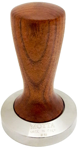 Motta Tamper de acero inoxidable de 58 mm con mango de madera Art. 7900 / M